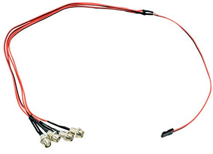 Apex RC Products 4 LED Headlight/Taillight Kit w/Bezels - Universal for 1/10 Scale RC Models 9012