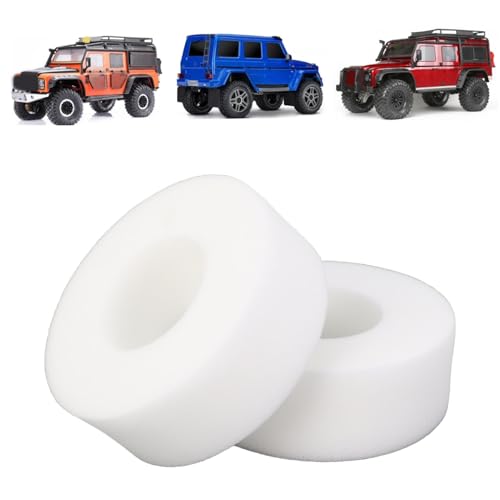 RC Crawler Insert, 1 Pair RC Car Tire Foam Insert Secure Support Elastic Shock Absorbing Tire Sponge for Crawler Car (55MM