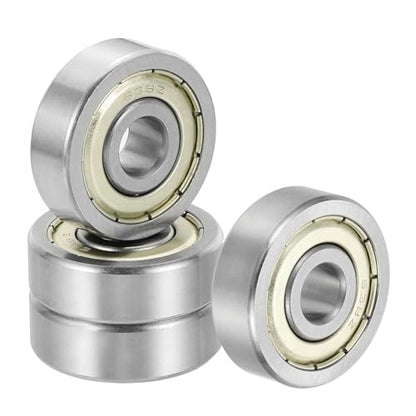 uxcell 4 Pack 638ZZ Deep Groove Ball Bearings, 8x28x9mm Chrome Steel Double Shield Bearing for Electric Motor, Home Appliances, Garden Machinery, (ABEC5) - size: 638ZZ