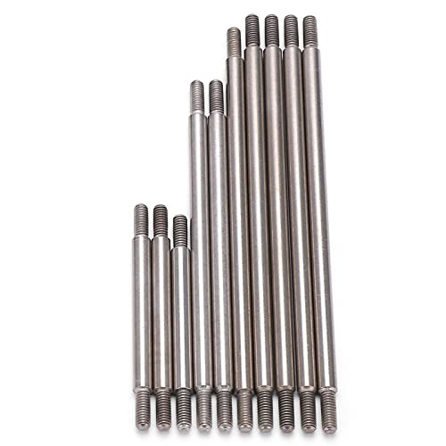 SUNGOOYUE RC Metal Link Tie Rod Pull Rod Set, Stainless Steel Wear Resistant Firm Deformation Resistant with End Ball Set, for 1 10 RC Car 324mm Wheelbase