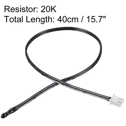 uxcell 2 Pcs 20K NTC Thermistor Probe 15.7 Inch Epoxy Sensitive Temperature Temp Sensor for Air Conditioner - style: 20K