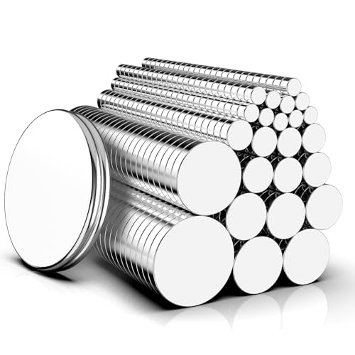 Magnets, 8 Different Sizes Small Round Magnetic 600 Pack | Rare Earth Neodymium Fridge Magnet for Home Kitchen Office School Hobby Handcraft Woodworking Miniature Model Base, Silver - size: Mix-8 Sizes