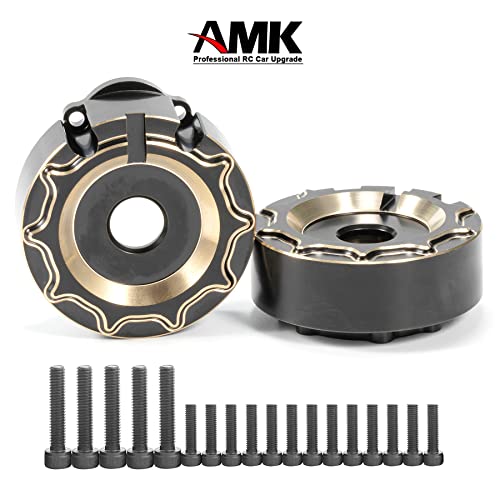 TRX4 Brass Caster Blocks C-Hubs Steering Knuckle Rear Axle Mount Housings Inner Brass Counter Weight for 1/10 RC Crawler TRX6 TRX4 Upgrade Parts (A 6-in-1)