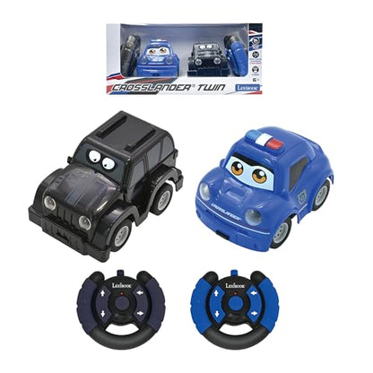 Lexibook, Crosslander, Two Radio-Controlled Cars, RC12 | 2 remote controlled cars, 2 remote controls, up to 12 km/h, light and sound effects - style: lexibook_crosslander_twin
