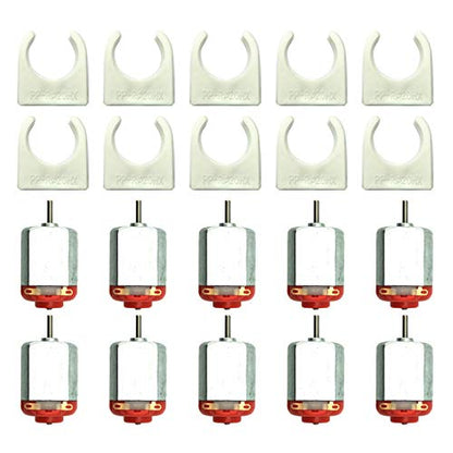 10pcs Micro 130 DC Motor Strong Magnetic Brushed Electric DC 3V -12V 25000 RPM Cars Toys Electric Motor, High Speed Torque DIY Remote Control Toy Car Hobby Motor, Metal Car Engine Motor Kit for Toys