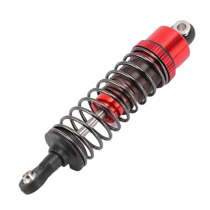 4 PCS Aluminum Alloy RC Shock Absorbers with Hydraulic Oil Damping System for 1/10 Scale RC Cars Off Road Buggy (Red) - color: Red
