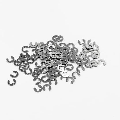 100PCS RC Car Shaft Fastener Clip E-Clips Buckle for RC Car Truck DIY Model Toy Circlip Retaining Ring Washer Parts (M2) - style: M2