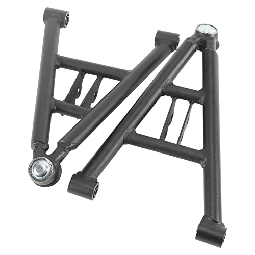 Heavy Duty ATV Front A Arm Suspension Kit Upper Lower Swing Arm Set 200mm 300mm Steel Replacement for 125cc-250cc Go Kart Quad Buggy 4 Wheeler Off Road Front Suspension Arms