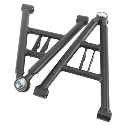 Heavy Duty ATV Front A Arm Suspension Kit Upper Lower Swing Arm Set 200mm 300mm Steel Replacement for 125cc-250cc Go Kart Quad Buggy 4 Wheeler Off Road Front Suspension Arms