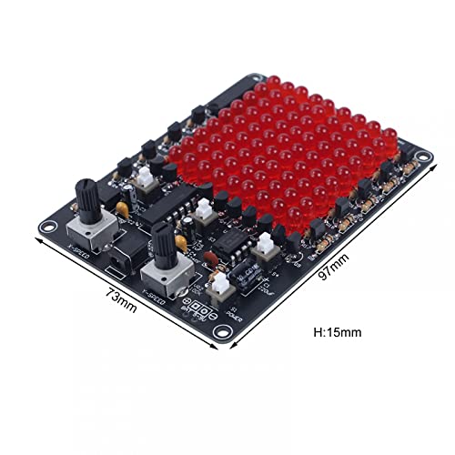 Soldering Learning Kit, ICSTATION LED Soldering Practice Kit With Knob Control LED Light Kit Soldering Project for Back to School Students STEM Teaching and Learning Education