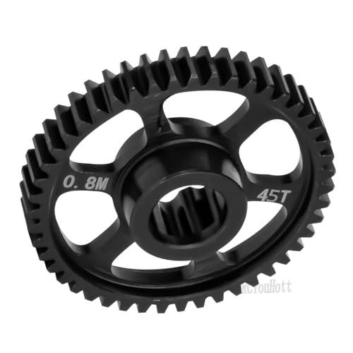 RC #45 Steel 45T Spur Gear 0.8m Upgrades Part for 1/16 Mini Maxx Monster TRUCK-107154-1 RC Car,Transmission Gears Spur Gear Hop Ups(#10756)