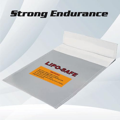 CNHL Lipo Safe Bag Fireproof Explosionproof Safe Bag(12.99X9.84IN) | Keeps multiple packs neatly organized, secures lipo battery bag storage indoors, and offers easy outdoor portability.
