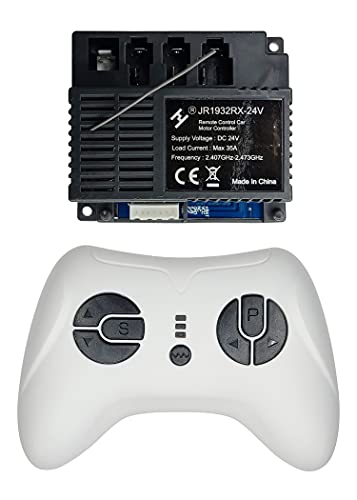 2.4G Bluetooth Remote Control and JR1932RX-24V Receiver Control Box Mother Board for Kids Powered Wheels Children Ride On Car Replacement Parts