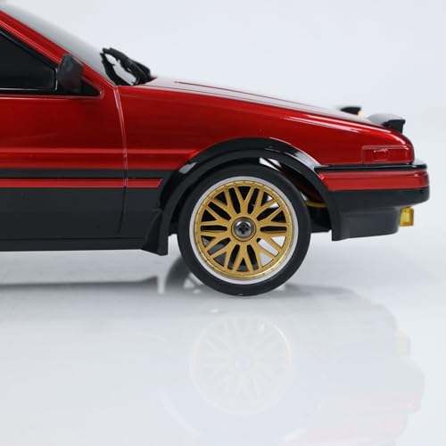 1/18 RC Drift Racing Car Rwd LDRC LD1801 Wireless Control Vehicle Gyroscope Light System Motor Servo ESC - color: Red