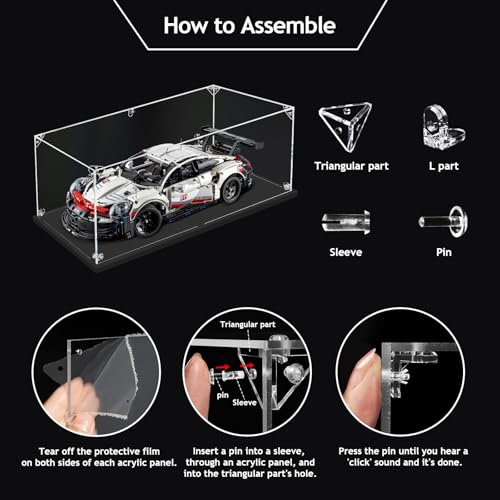Clear Acrylic Display Case, Easy Assembly Large Showcase Box(16x8x8 inch) | dofopo Dust Protection Case for Action Figures and Dolls, Alternative Glass Box for Collectibles Commemorative Gifts - size: 16x8x8 inch,40x20x20 cm