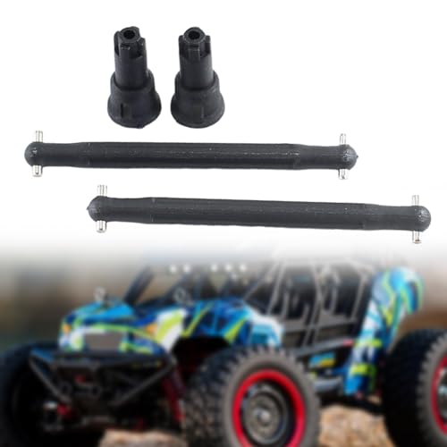 2 Pieces RC Car Driveshaft Dog Bone Drive Axle Replacements and Wheel Stub Axle Cup for 16101