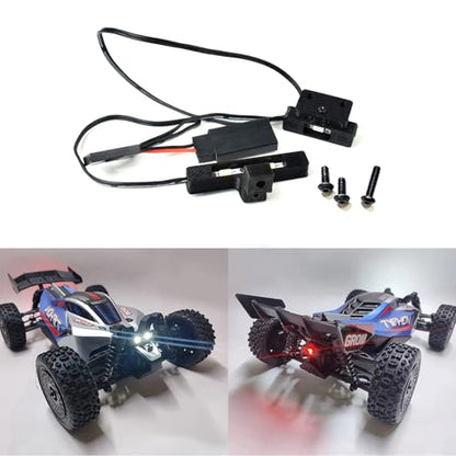 Rc Car Lights Kit for Arrma 1/18 Typhon Grom Taillight and Front Spotlight Front/Rear Lamp Rc Buggy Upgrade Parts