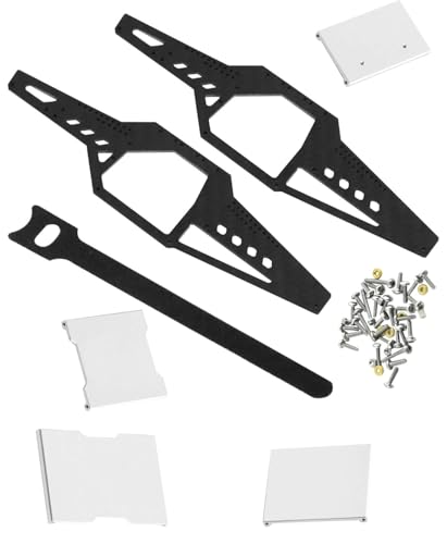 hosupRC RC Carbon Chassis Frame Body Roll Cage Kits Upgrades Part for 1/24 Axial Scx24 90081 C10 AXI00002 B17,Carbon Chassis Frame Body Roll Cage Body Shell Kits Hops UP,Silver - color: Silver/for 1/24 Scx24