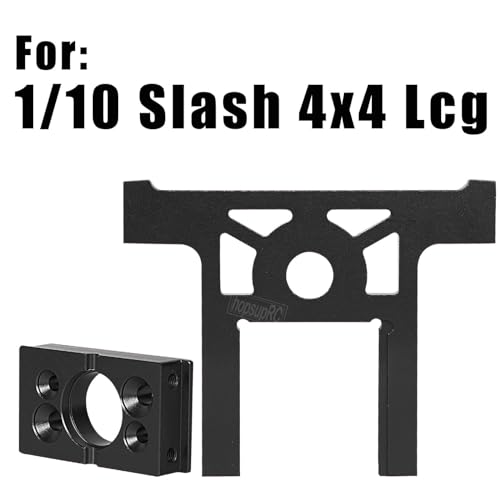 Aluminum Bearing Motor Mount Upgrades Part for 1/10 Slash 4x4 4WD Lcg.Black - color: Titaniumfor 1/10)