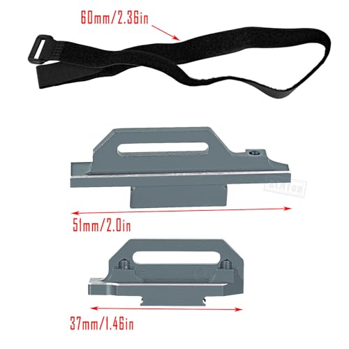 Aluminium Tall Battery Holder Mount Hold Down Upgrades Part for 1/10 Slash 4wd LCG Rally,Alloy Battery Mounting Plate Tray Battery Holder Mount with Strap,Titanium - color: Titanium - Parts