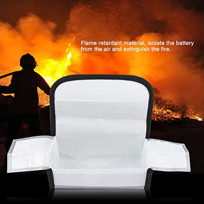 2PCS Lipo Battery Bag, Lipo Bag Fireproof Lipo Battery Fireproof Explosion Proof Bag Battery Storage Carrying Bag Charging Protection Bag