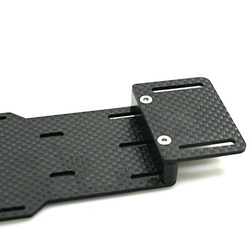 RCLIONS Carbon Fiber Battery Holder/ESC Relocation Mount for Axial SCX10-ii