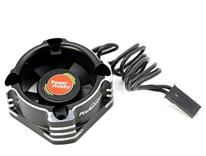 30MM Aluminum Booster High Speed RC Cooling Fan 28K (Black) - 1.18" x 1.18" x 10mm - Perfect for RC Vehicles, ESCs, Motors - color: Black