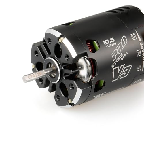 HUIOP 540 10.5T Brushless Motor, Rocket V3 540 10.5T Sensored Brushless SPEC Motor Black for 1/10 RC Racing Car Truck