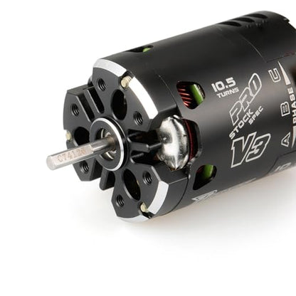 HUIOP 540 10.5T Brushless Motor, Rocket V3 540 10.5T Sensored Brushless SPEC Motor Black for 1/10 RC Racing Car Truck