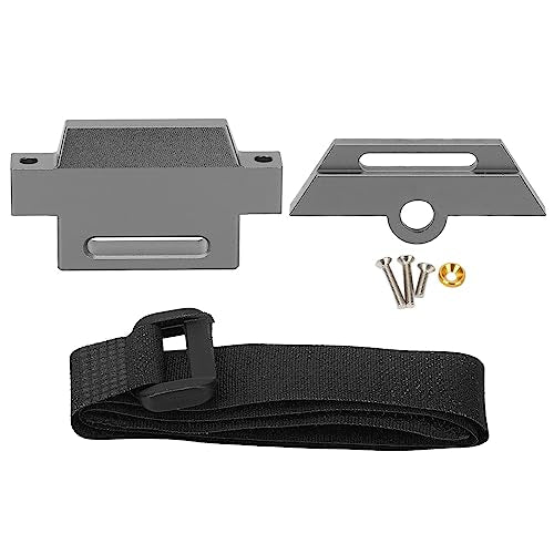 Aluminum Alloy RC Car Battery Plate, Secure Strap Mounting Tray for 1/10 Slash 2WD Chassis, for RC Enthusiasts Racers and Hobbyists