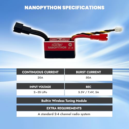 furitek NanoModo 2026 Brushless Power System with NanoPython and NanoKomodo for Axial SCX30 - Remote Control Car, RC Cars, RC Crawler Electronics Combo Upgrades (SCX30 - FUR-2738) (FUR-2738)