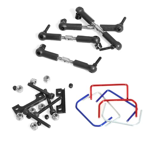 RC Front Rear Sway Bar Kit for Traxxas E-Revo/Mini Slash 1/16 RC Car Modify & Upgrade
