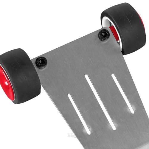 RC Upgrade Parts Steel Wheelie Bar for 1/16 Mini Maxx 4WD RTR Brushless Monster Truck (#107154-1),Tail Wheel Head up Wheel Hop Ups,Red(1 PCS - color: Red-(1 Pcs）