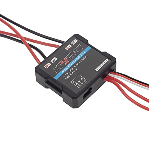 2Pcs RC Motor ESC 40A Brushed ESC Motor Electric Speed Controller 6-12.6V for 1/16 1/18 1/24 etc RC Model Cars RC Accessories Parts
