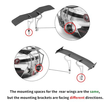 Metal Rear Wing for 1/10 RC On-Road Car, Metal Spoiler Upgrade, Tail Wing Metal Spoiler Decorative Upgrade Part for 1:10 RC Car