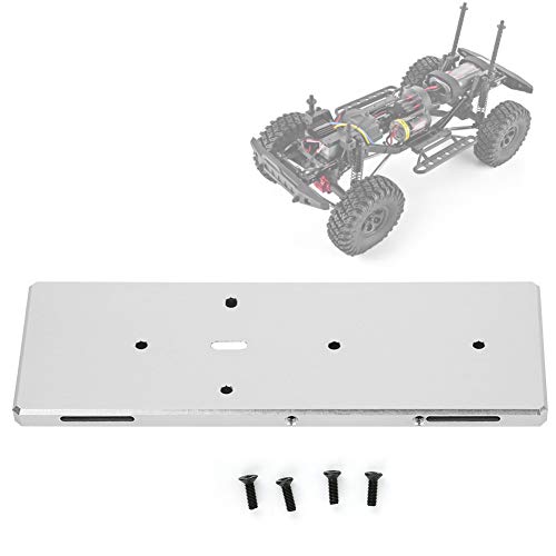 RC Battery Tray with Screw, Aluminum Alloy Replacement for RGT EX86100 1/10 RC Car, Lightweight and Durable Battery Mount for RC Vehicle (Silver 680022S) - color: Silver 680022s