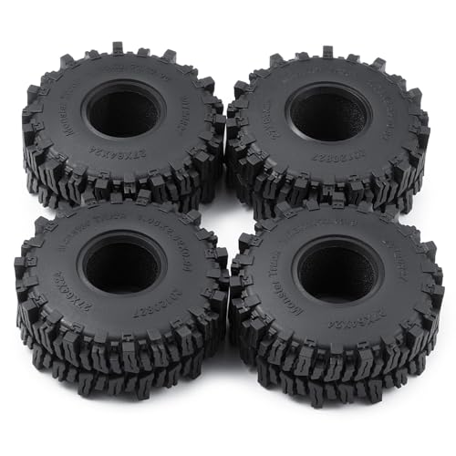 SWX 1.0 Soft Mud Tires 64x27mm 4Pcs for TRX4M SCX24 | Mud Tires, 64x27mm, Soft Compound, TRX4M, SCX24, 1.0, 4Pcs