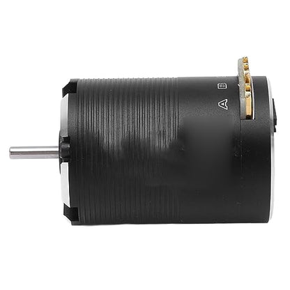 RC Brushless Motor 2300KV High Performance Sensored Brushless Motor for 1/10 RC Cars Black Aluminium 1 Unit
