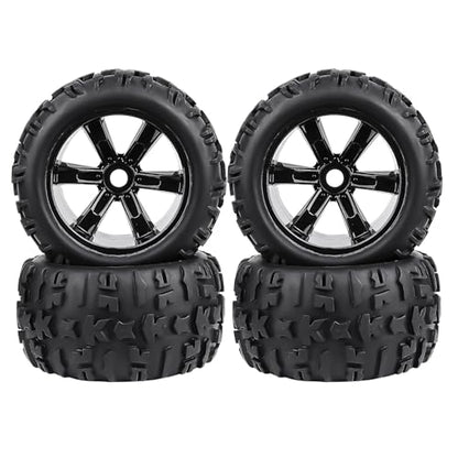 Preglued 17mm Hex RC Truck Tires and Wheels for 1/8 Scale Arrma Kraton Notorious 6s Traxxas Maxx Sledge E-Revo 2.0 Redcat Racing Kaiju HPI Savage Monster Truck Replacement