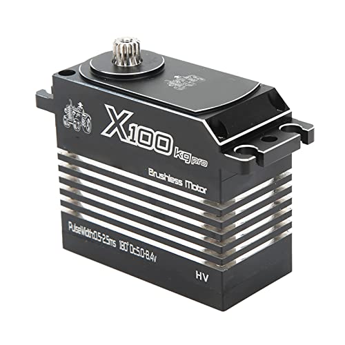 Kadimendium RC Servo for 1/5 RC Model, Aluminum Alloy RC Servo 100KG for 1/5 RC Boat