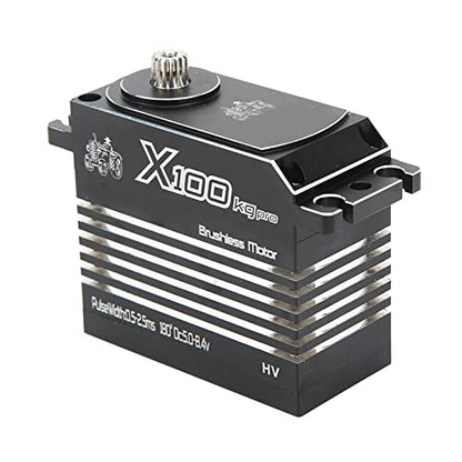 Kadimendium RC Servo for 1/5 RC Model, Aluminum Alloy RC Servo 100KG for 1/5 RC Boat