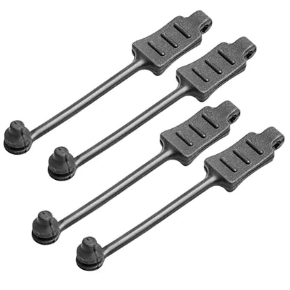 HobbyPark 20pcs RC Rubber Retainer Pull Tabs for 1/18 1/24 RC Car Body Clips (fit 0.7mm 1.0mm Rod) - size: fit 0.7mm 1.0mm Rod