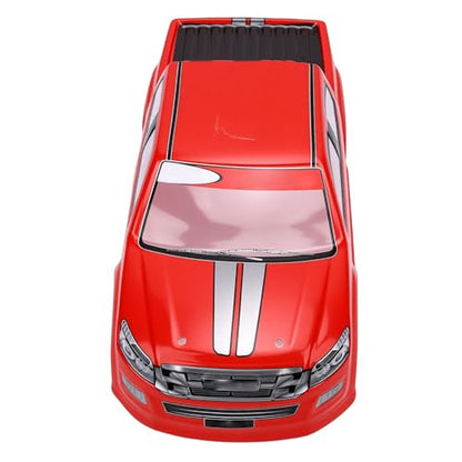1/10 RC Truck Body Shell Exquisite Craftsmanship with Clear Patterns for Enhancing Fun and Personal Style in PVC (Red) - color: Red