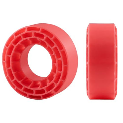 Super Soft Silicone Rubber Inserts fit for 68-72mm*24-27mm 1.3" Tires, RC Tire Inserts for TRX4M SCX24 1/18 1/24 Crawler Tire, Replacement of Sponge Foams 4pcs (Pink) - color: Pink
