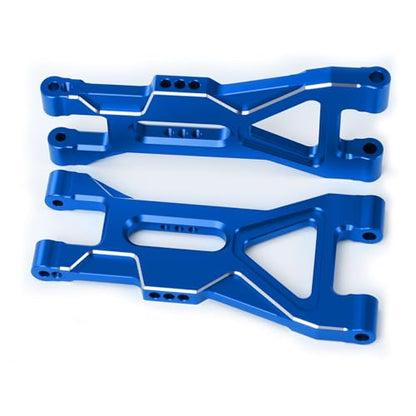 Aluminum Alloy RC Front Upper Lower Suspension Arm Swing Arm &Rear Lower Arm for Arrma 1/10 GORGON 4X2 2WD Gorgon Monster Truck (Blue) - color: Blue