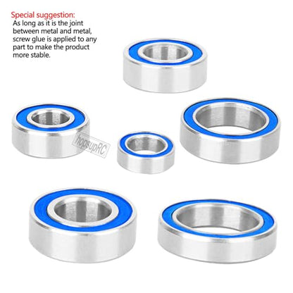 RC Sealed Bearings Kit Upgrade Parts for 1/10 Slash 4WD LGC HCG and VXL,Rustler/Stampede/Telluride/Rally 4X4.Navy Blue. - color: Navy Blue(for 1/10)