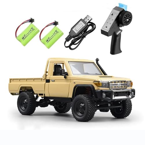 HLSFWDRIVE 1/12 RC Crawler MN82 Remote Control Rock Crawler RC Truck 4x4 | Land Cruiser Off Road Pickup All Terrain Full Proportional 2 Speed RTR 280 Motor 2 Batteries Adult