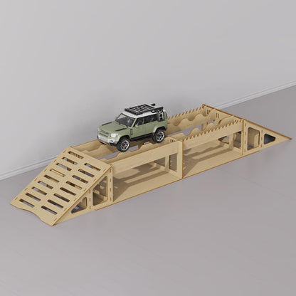 Rc Crawler Course Obstacles,Rc Car Ramp,Toy Ramps for RC Crawer Car 1/18 1/24 TRX4M SCX24 FCX24 (C)