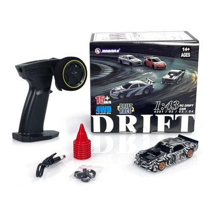 1/43 RC Scale RTR Race Car Remote Control Drift 4WD Mini Lights System RTR High Speed Four Wheel Drive Racing Car Model(Zebra Print), - color: Zebra Print