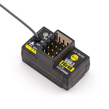Flysky FGr4B 2.4G 4CH AFHDS3 Micro Receiver for RC Car Boat | PWM PPM i-bus S.BUS Output For PL18 NB4 Lite Supports All AFHDS3 Transmitter